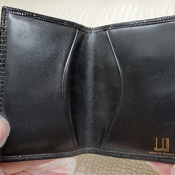 Super Rare Vintage Lizard Dunhill Bi-Fold Wallet&Card Holder - Picture 13 of 16